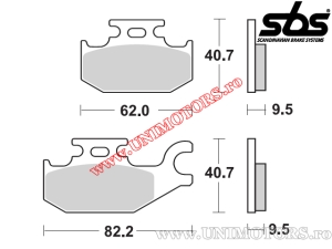 Placute frana fata - SBS 754SI (metalice / sinterizate) - (SBS)