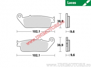 Placute frana spate - MCB599SH sinterizate SH - Lucas TRW