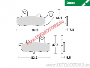 Placute frana spate - MCB612SH sinterizate SH - Lucas TRW