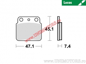 Placute frana spate - MCB626SI sinterizate SI - Lucas TRW