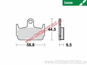 Placute frana spate - MCB686 organice - Lucas TRW