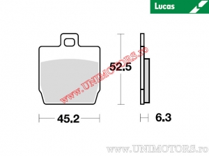 Placute frana spate - MCB701SR sinterizate SR - Lucas TRW