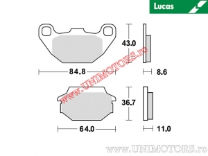 Placute frana spate - MCB712 organice - Lucas TRW
