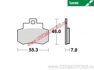 Placute frana spate - MCB733 organice - Lucas TRW