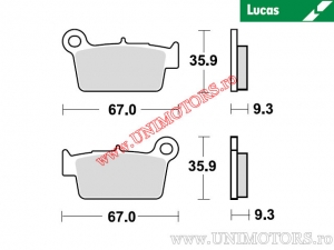Placute frana spate - MCB739SI sinterizate SI - Lucas TRW