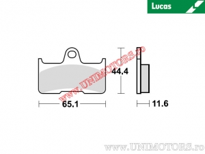 Placute frana spate - MCB756SI sinterizate SI - Lucas TRW