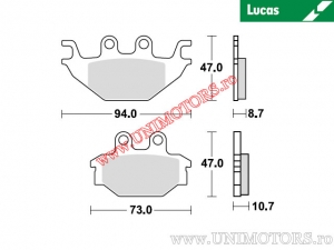 Placute frana spate - MCB760SI sinterizate SI - Lucas TRW