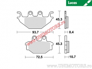 Placute frana spate - MCB877SH sinterizate SH - Lucas TRW