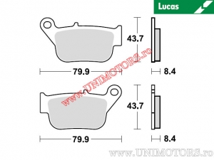 Placute frana spate - MCB880SRM sinterizate SRM - Lucas TRW
