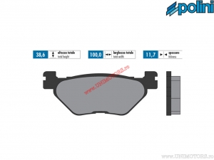 Placute frana spate originale (100x38,6x11,7mm) - Polini