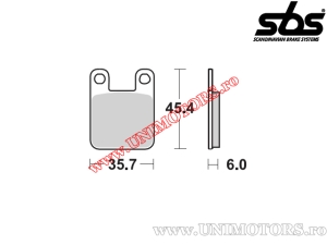 Placute frana spate - SBS 105HF (ceramice) - (SBS)
