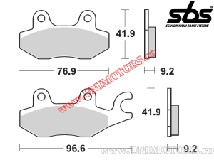 Placute frana spate - SBS 119MS (metalice / sinterizate) - (SBS)