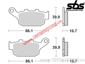 Placute frana spate - SBS 161MS (metalice / sinterizate) - (SBS)
