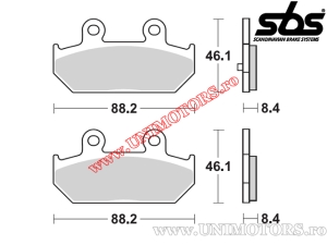Placute frana spate - SBS 182CT (technologie carbon) - (SBS)
