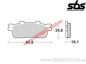 Placute frana spate - SBS 201CT (technologie carbon) - (SBS)