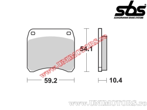 Placute frana spate - SBS 523HF (ceramice) - (SBS)