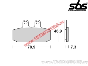Placute frana spate - SBS 588HF (ceramice) - (SBS)