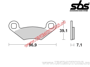 Placute frana spate - SBS 642SI (metalice / sinterizate) - (SBS)