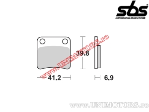 Placute frana spate - SBS 643HF (ceramice) - (SBS)