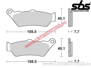 Placute frana spate - SBS 674HF (ceramice) - (SBS)