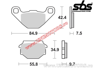 Placute frana spate - SBS 684HF (ceramice) - (SBS)