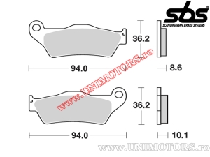 Placute frana spate - SBS 742LS (metalice / sinterizate) - (SBS)