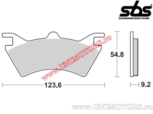 Placute frana spate - SBS 757SI (metalice / sinterizate) - (SBS)