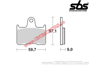 Placute frana spate - SBS 765LS (metalice / sinterizate) - (SBS)