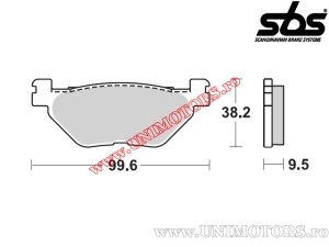 Placute frana spate - SBS 769LS (metalice / sinterizate) - (SBS)
