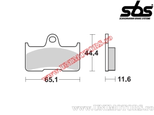 Placute frana spate - SBS 799SI (metalice / sinterizate) - (SBS)