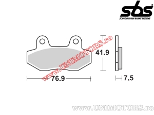 Placute frana spate - SBS 814LS (metalice / sinterizate) - (SBS)