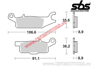 Placute frana spate - SBS 852SI (metalice / sinterizate) - (SBS)