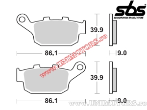 Placute frana spate - SBS 881LS (metalice / sinterizate) - (SBS)