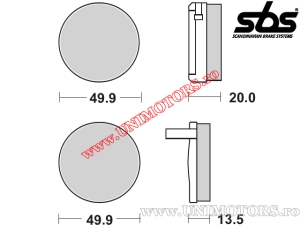 Plaquettes de frein avant - SBS 502HF (céramique) - (SBS)