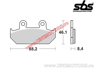 Plaquettes de frein avant - SBS 600HF (céramique) - (SBS)