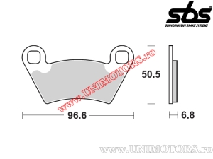 Plaquettes de frein avant - SBS 800SI (métalliques/sinterisées) - (SBS)