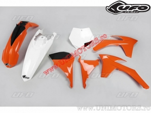 Plastic kit (orange/white) - KTM SX 125 / SX 250 / SX 150 ('11) - UFO