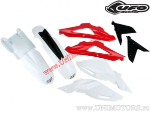 Plastic Kit (White/Red/Black) - Husqvarna TC 450 ('09-'10) - UFO