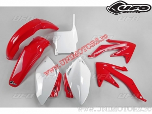 Plastic kit (white/red) - Honda CRF 450 R ('07) - UFO