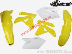 Plastic kit (white / yellow) - Suzuki RM-Z 450 4T ('07) - UFO