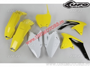 Plastic kit (wit / geel / zwart) - Suzuki RM-Z 450 ('09-'10) - UFO
