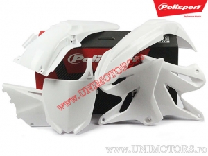 Plastic Set (White) - Yamaha YZ 125 / YZ 250 2T ('15-'19) - Polisport