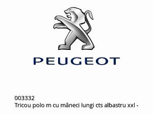 Polo m maniche lunghe cts blu xxl - 003332 - Peugeot