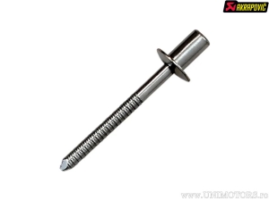 Popnit de escape - Tipo: BR8 - Dimensões: 3,2 x 6 mm - Cor: Prateado - Material: Aço inoxidável - Akrapovič