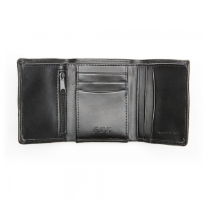 Portafoglio in pelle Trifold: Dimensione - Nessuna dimensione