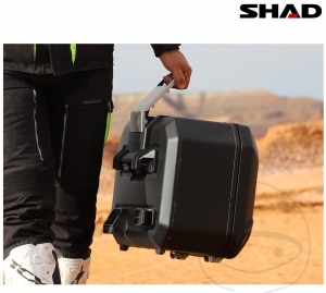 Porte-bagages (topcase) - 37 litres - couleur aluminium noir - Modèle Shad Terra TR37 - JM