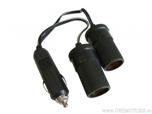 Prelungitor 16.5cm cu priza dubla 12V - HP Autozubehör