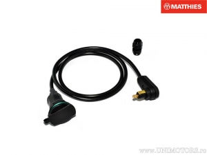Prelungitor priza moto mini DIN 12V cu lungime totala 1m - JM
