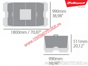 Pres service motocross - 180x99cm (verde) - Polisport