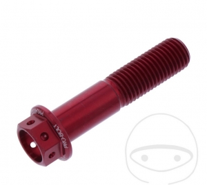 Pro Bolt M10 x 1.25 x 45 mm alumínium versenyvörös hatlapos csavar - JM